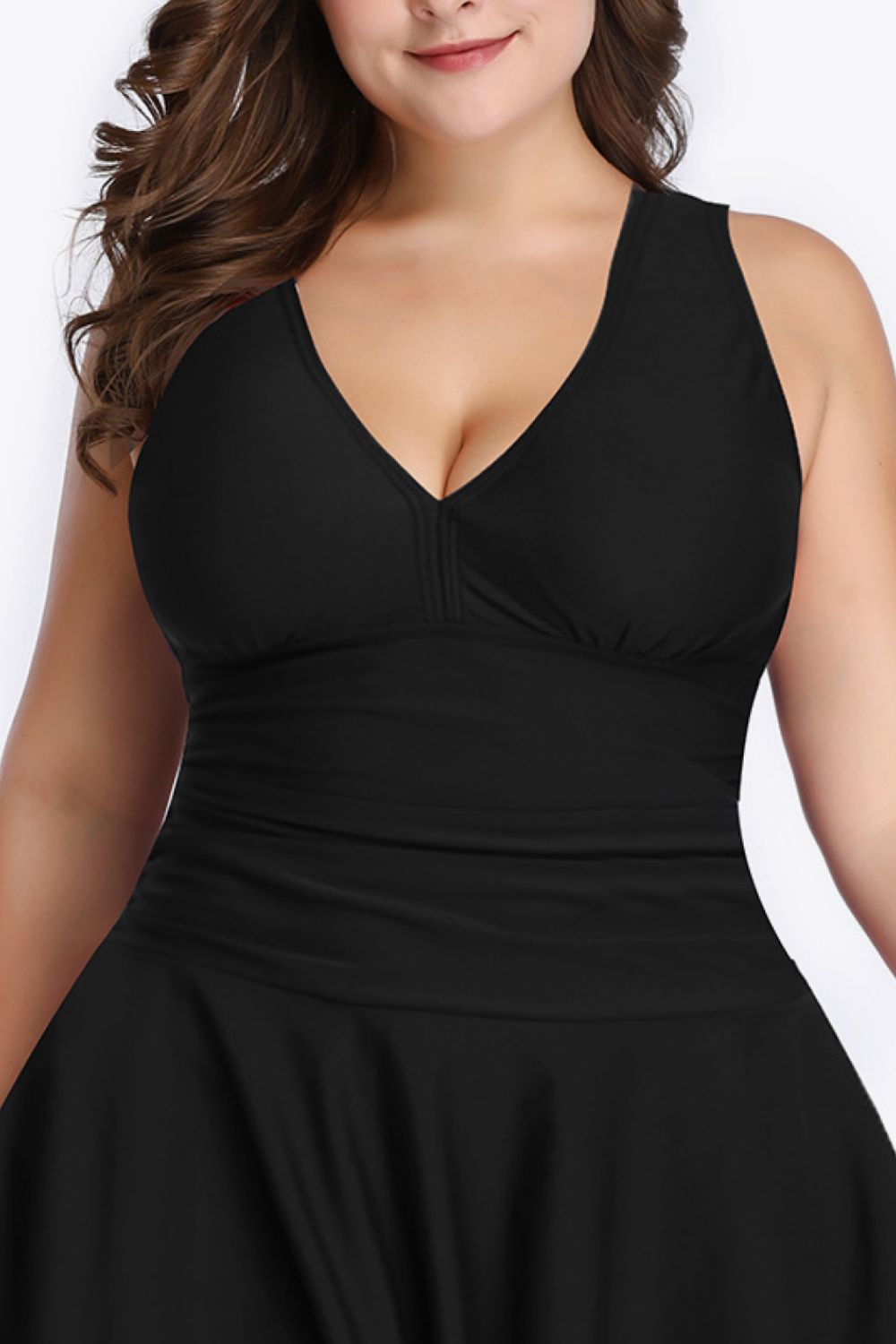 Plus size plunge outlet dress