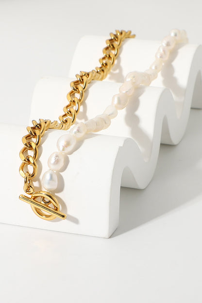 Dream Life Pearl Chunky Chain Necklace
